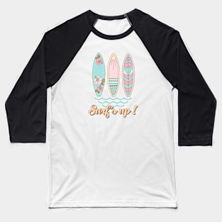 Surf's Up Summer Vibes Beach Life Novelty Gift Baseball T-Shirt